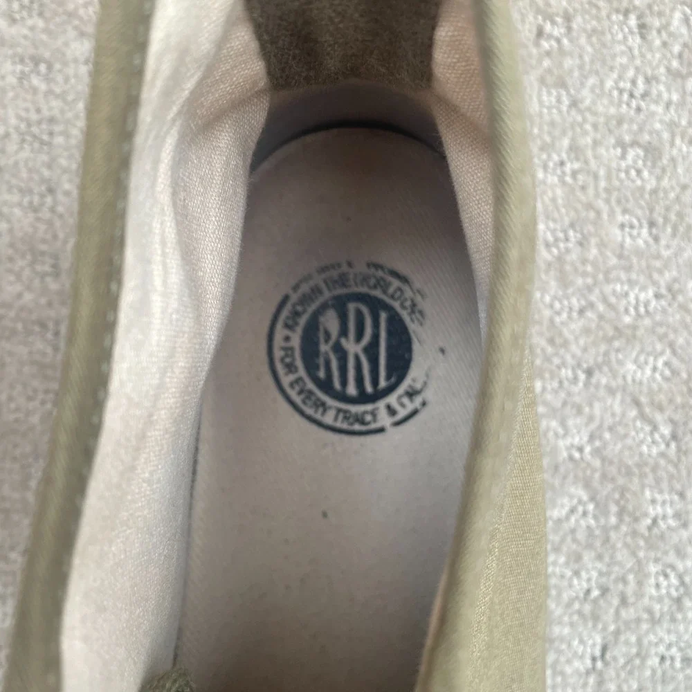 Ralph Lauren RRL Double RL Mayport‎ Canvas Sneakers Men 11 Olive Drab Designer